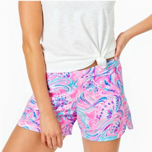 Lilly Pulitzer Pants - Lilly Pulitzer Ocean View “Don’t Be Jelly” Shorts Size S